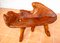 Skulpturale Statement Bank aus Teak, 1970 16