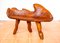 Skulpturale Statement Bank aus Teak, 1970 5