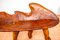 Skulpturale Statement Bank aus Teak, 1970 18