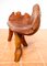 Skulpturale Statement Bank aus Teak, 1970 23