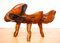 Skulpturale Statement Bank aus Teak, 1970 4