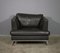 Sofa and Lounge Chair in Anthracite Leather from Valdichienti, 1970s, Set of 2 6