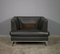 Sofa and Lounge Chair in Anthracite Leather from Valdichienti, 1970s, Set of 2 5