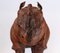 Vintage Leather Covered Model Sculpture of Rhino, 1920s, Image 9