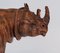 Vintage Leather Covered Model Sculpture of Rhino, 1920s, Image 2