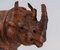 Vintage Leather Covered Model Sculpture of Rhino, 1920s, Image 8