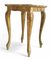 18th Century Florentine Rococo Revival Italian Gilt Accent Side Table, 1950s 3