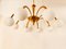 8-Light Brass Chandelier with Glass Spheres, Image 5