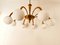 8-Light Brass Chandelier with Glass Spheres, Image 12