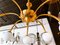 8-Light Brass Chandelier with Glass Spheres, Image 17