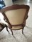 Sofa and Two Armchairs with Walnut Frame Embroidered Upholstery, Set of 3 7