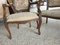 Sofa and Two Armchairs with Walnut Frame Embroidered Upholstery, Set of 3 4