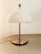 Satin Steel Lamp with White Dome 3
