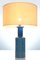 Blaue Rimini Keramik Tischlampe von Aldo Londo für Bitossi, Italien, 1960er 1