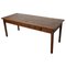 19th Century Rustic Farmhouse French Elm Dining Table 1