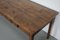 19th Century Rustic Farmhouse French Elm Dining Table 10