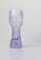 Long Space Age Drink Tumbler Glasses & Jug Set in Pale Lilac Frost Crystal, 1960s, Set of 7 14