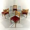 Razor Dining Chairs attributed to Henning Kjærnulf, Denmark, 1960s, Set of 4, Image 2