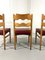 Razor Dining Chairs attributed to Henning Kjærnulf, Denmark, 1960s, Set of 4 12