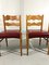 Razor Dining Chairs attributed to Henning Kjærnulf, Denmark, 1960s, Set of 4, Image 13