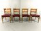Razor Dining Chairs attributed to Henning Kjærnulf, Denmark, 1960s, Set of 4, Image 1