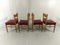Razor Dining Chairs attributed to Henning Kjærnulf, Denmark, 1960s, Set of 4 5