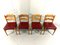 Razor Dining Chairs attributed to Henning Kjærnulf, Denmark, 1960s, Set of 4, Image 3