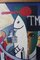 Mid-Century Modern Composition, Oil Painting, 1950s, Framed, Image 9
