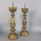 Antike barocke Kerzenständer aus Holz, 2er Set 3