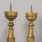 Antique Baroque Wooden Candlesticks, Set of 2 4