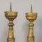 Antique Baroque Wooden Candlesticks, Set of 2, Image 4