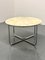 Vintage Round Marble Dining Table with Tubular Frame Base, Image 8