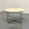 Vintage Round Marble Dining Table with Tubular Frame Base, Image 7