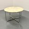 Vintage Round Marble Dining Table with Tubular Frame Base, Image 5
