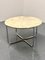 Vintage Round Marble Dining Table with Tubular Frame Base, Image 3
