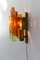 Stacked Glass and Brass Wall Sconce by Svend Aage Holm Sørensen, 1960s 11