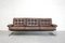 Vintage Sofa aus Leder & Chrom von Ikea 1