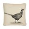 Country Linen Pheasant Left Piped Tapestry Cushion with Filler by Hines of Oxford 1