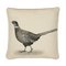 Country Linen Pheasant Right Piped Tapestry Cushion by Hines of Oxford 1
