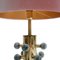 Mid-Century Italian Modern Style Grey Murano Glass and Brass Table Lamps, Set of 2 4