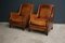 Poltrone vintage in pelle color cognac, Olanda, set di 2, Immagine 2