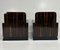 Set of Art Deco Italian Macassar, Walnut Root and Cream Velvet Armchairs, 1930s 12