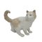 Emaillierte Porzellan Katzenfigur, 19. Jh. von Nao für Lladró, Spanien 1