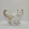 Emaillierte Porzellan Katzenfigur, 19. Jh. von Nao für Lladró, Spanien 5
