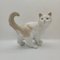 Emaillierte Porzellan Katzenfigur, 19. Jh. von Nao für Lladró, Spanien 4