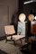 Lampe de Bureau en Verre Blanc de Vistosi, 1970s 8