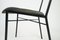 Leather, Metal and Brass Side Chair by Jacques Adnet, France, 1950s 5