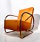 Fauteuil Cantilever Bauhaus en Acier Tubulaire Fauteuil Club en Cuir Cognac Mod. F74 par Frits Kuyken, Belgique, 1935 Fauteuil Icône du Design 12