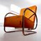 Bauhaus Tubular Steel Cantilever Chair Cognac Leather Club Chair Mod. F74 by Frits Kuyken, Belgium, 1935 Armchair Design Icon, Image 7