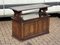 Oak Monks Hall Bench with Carved Lions &n Heraldic Crest 10